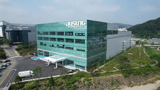 주성엔지니어링 광주 본사 전경. 주성엔지니어링 제공.